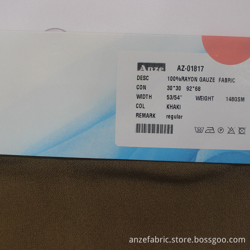 Fashion African Style 100% Rayon Gauze Fabric